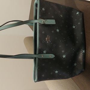 Coach Navy/Light Blue Shooting Stars Print City